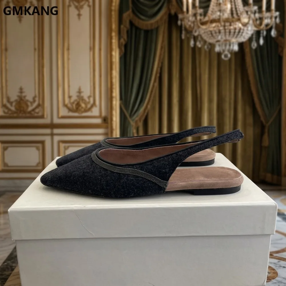 GMKANG Women Square Toe Flat Slingbacks Slip-on Genuine Leather Comfy Summer Shoes Beaded String Office Commuting Casual
GMKANG Women Square Toe Flat Slingbacks Slip-on Genuine Leather Comfy Summer Shoes Beaded String Office Commuting Casual
