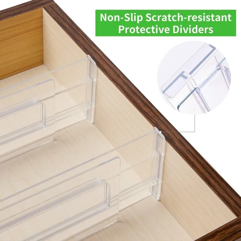 A01F-Dresser Drawer Organizer Plastic 10Pack Adjustable For Flatware, Utensils, Cosmetics,Underwear Office Supplies Separator
A01F-Dresser Drawer Organizer Plastic 10Pack Adjustable For Flatware, Utensils, Cosmetics,Underwear Office Supplies Separator