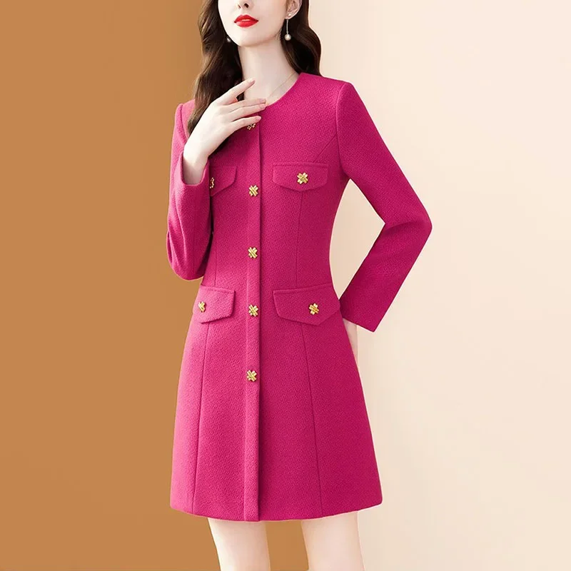 Light Luxury And High Sense Dress Women's New Temperament Tweed Autumn And Winter 2025 Slim And Age-Reducing Medium Long Dress
Light Luxury And High Sense Dress Women's New Temperament Tweed Autumn And Winter 2025 Slim And Age-Reducing Medium Long Dress