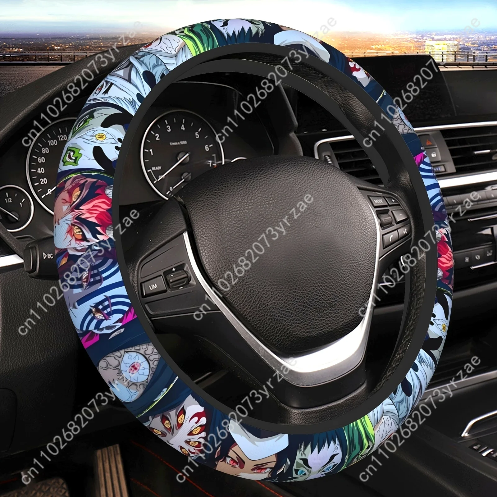 Halloween Horror Anime Car Steering Wheel Cover Universal Environmental Friendly Comfort Non-slip Breathable Steering Wheel Wrap
Halloween Horror Anime Car Steering Wheel Cover Universal Environmental Friendly Comfort Non-slip Breathable Steering Wheel Wrap
