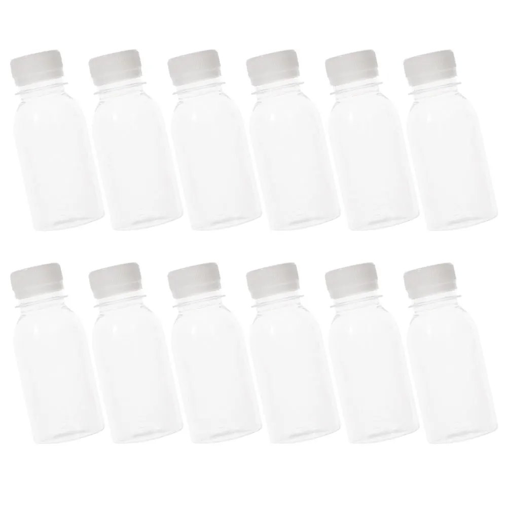 12 Pcs Milk Bottle Transparent Clear Bottles Plastic for Liquids Juice Refrigerator
12 Pcs Milk Bottle Transparent Clear Bottles Plastic for Liquids Juice Refrigerator