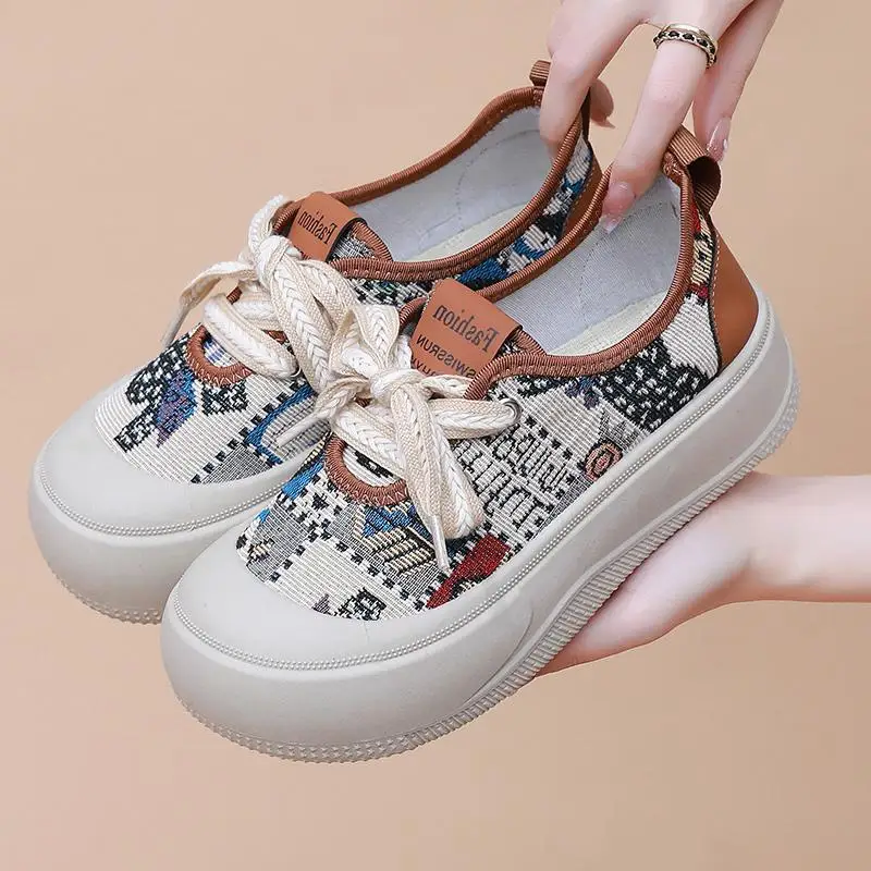 Women's Casual Sneakers Summer 2025 Lightweight Breathable Platform Korean Style Free Shipping Shoes
Women's Casual Sneakers Summer 2025 Lightweight Breathable Platform Korean Style Free Shipping Shoes