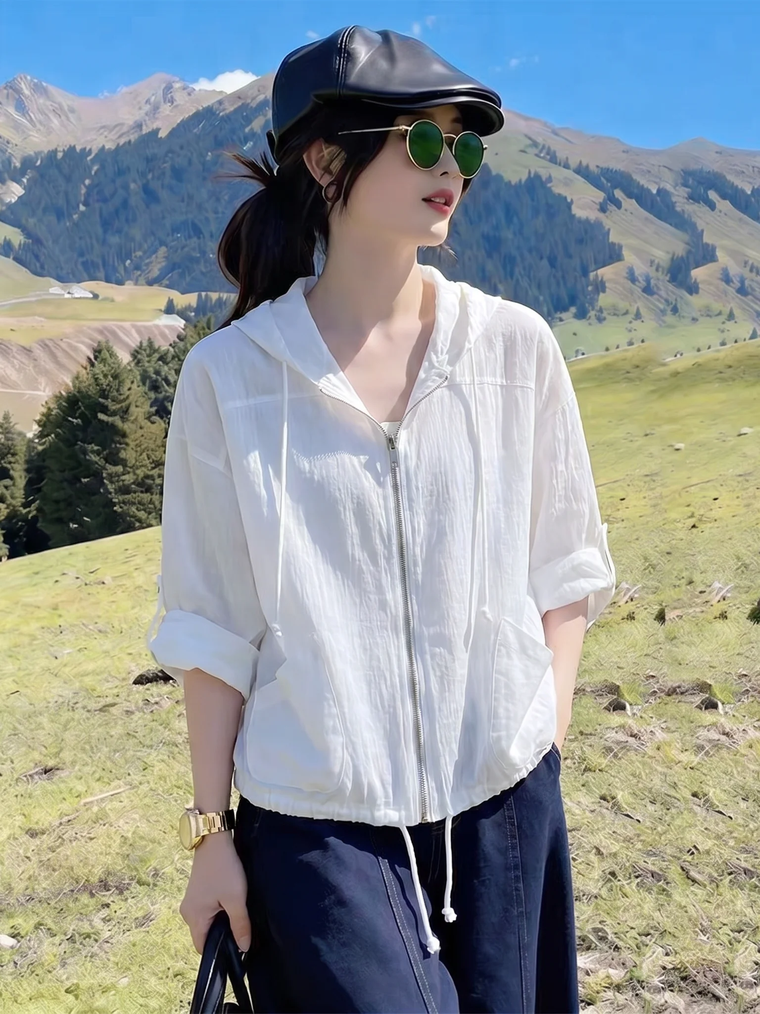 Lightweight Breathable Zipper Design Hat-On Sun Protection Shirt Thin Cardigan Outerwear for Small Figures Summer 2026
Lightweight Breathable Zipper Design Hat-On Sun Protection Shirt Thin Cardigan Outerwear for Small Figures Summer 2026