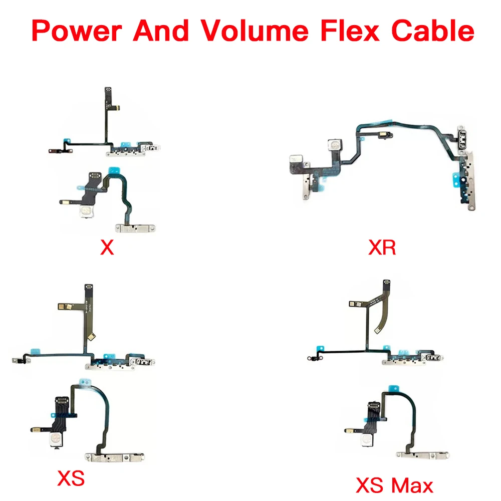 Power Button + Volume Up Down Flex Cable For iPhone X XR XS Max With Flash Light Microphone Replacement
Power Button + Volume Up Down Flex Cable For iPhone X XR XS Max With Flash Light Microphone Replacement