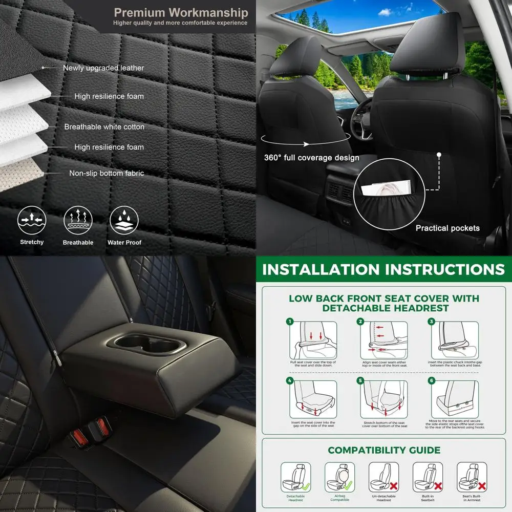 Custom Fit Full Set Car Seat Covers Fit for Honda CRV CR-V 2023 2024 2025 2026, Front and Rear Luxury Seat Covers for car, Faux
Custom Fit Full Set Car Seat Covers Fit for Honda CRV CR-V 2023 2024 2025 2026, Front and Rear Luxury Seat Covers for car, Faux