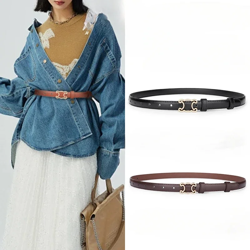 Belt Fashion Simple Everything Matching Slimming 2025 New High-end Slim Waist Belt Jeans for Women Belt
Belt Fashion Simple Everything Matching Slimming 2025 New High-end Slim Waist Belt Jeans for Women Belt