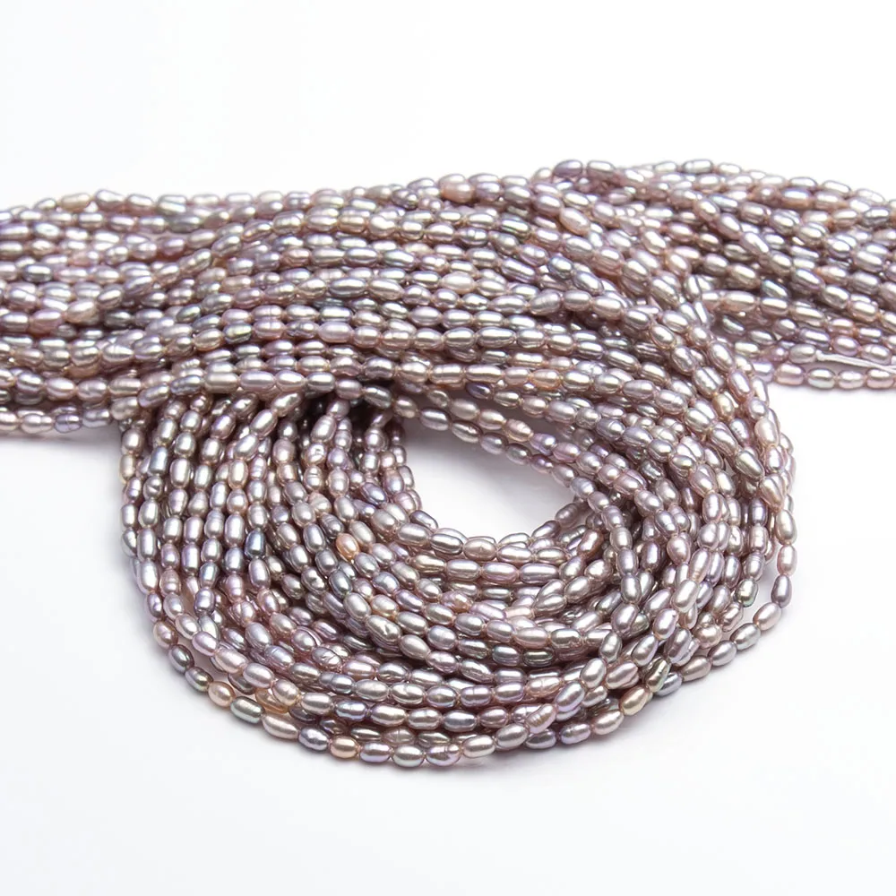 Rice Shpaed Natural Freshwater Pearl Beads Strand 2-3/3-4/4-5mm Pink Purple Color For DIY Neckalce Bracelet Earrings Accessories
Rice Shpaed Natural Freshwater Pearl Beads Strand 2-3/3-4/4-5mm Pink Purple Color For DIY Neckalce Bracelet Earrings Accessories