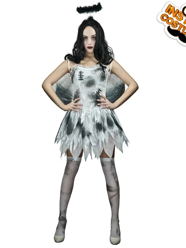 Halloween Adult Ghost Bride Role Playing Party Costume Big G Women's Traditional Chinese Stage Performance Clothing
Halloween Adult Ghost Bride Role Playing Party Costume Big G Women's Traditional Chinese Stage Performance Clothing