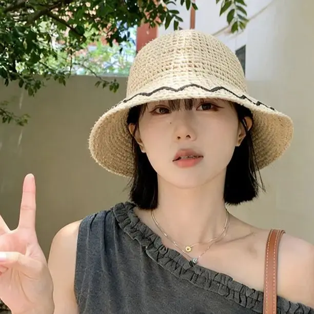 Summer Sun Protection Hat Beach Straw Fisherman's Hat Vintage Casual Versatile Holiday Bucket Hat Breathable Flower
Summer Sun Protection Hat Beach Straw Fisherman's Hat Vintage Casual Versatile Holiday Bucket Hat Breathable Flower
