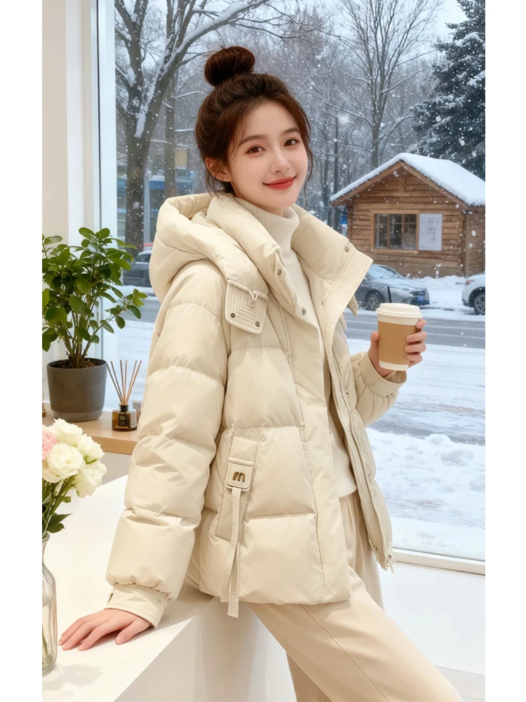 Korean Sle Loose ort Puffer Jaet Women's Winter New Bread Coat Durable Cotton down Jaet for Ladies Commute
Korean Sle Loose ort Puffer Jaet Women's Winter New Bread Coat Durable Cotton down Jaet for Ladies Commute