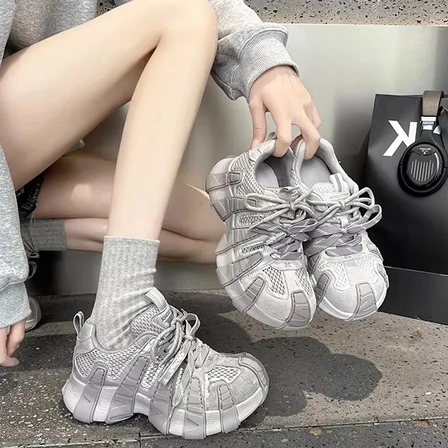 Women's Dad Shoes Thick Bottom Real Leather Sports Casual Shoes Spring Fashion round Head TPR Outsole FootSlimming
Women's Dad Shoes Thick Bottom Real Leather Sports Casual Shoes Spring Fashion round Head TPR Outsole FootSlimming