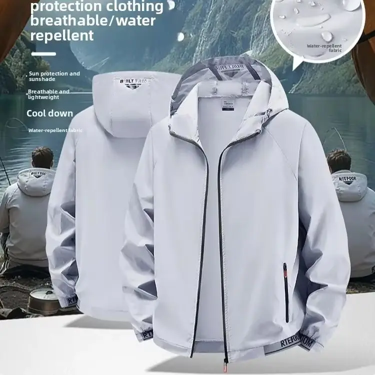 Running Coat Outdoor Sun-Protective Jacket Men Clothing Summer Lightweight Hiking Jackets Men Fishing Cycling Hooded Gym Sports
Running Coat Outdoor Sun-Protective Jacket Men Clothing Summer Lightweight Hiking Jackets Men Fishing Cycling Hooded Gym Sports