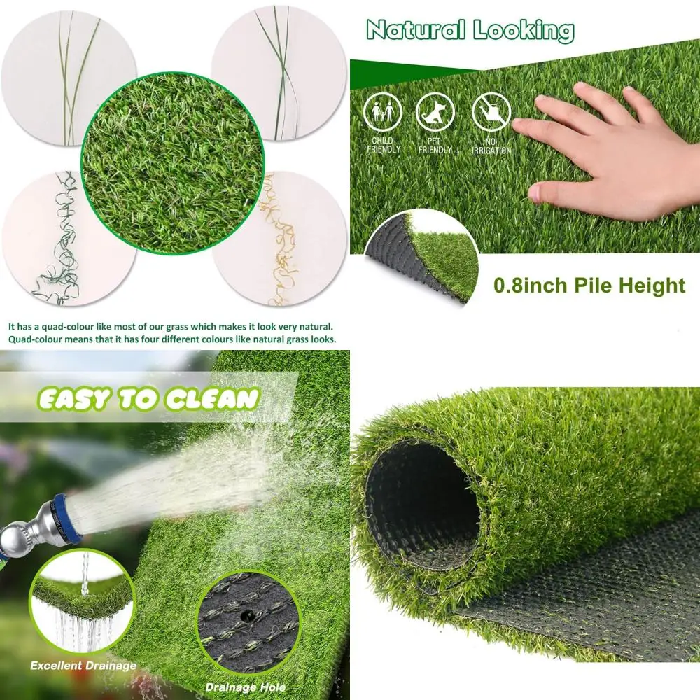 Реалистичный искусственный газон 15х20 футов для сада, безопасный для животных, с дренажем, подходит для использования внутри и вне помещений
Реалистичный искусственный газон 15х20 футов для сада, безопасный для животных, с дренажем, подходит для использования внутри и вне помещений
