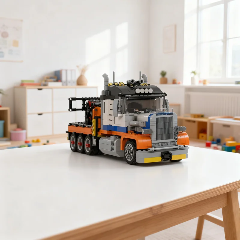 1163pcs MOC Heavy Tow Rotator Truck Model Team Building Blocks Creative Display Gift Collectible Decor Kids Premium Adult Desk
1163pcs MOC Heavy Tow Rotator Truck Model Team Building Blocks Creative Display Gift Collectible Decor Kids Premium Adult Desk