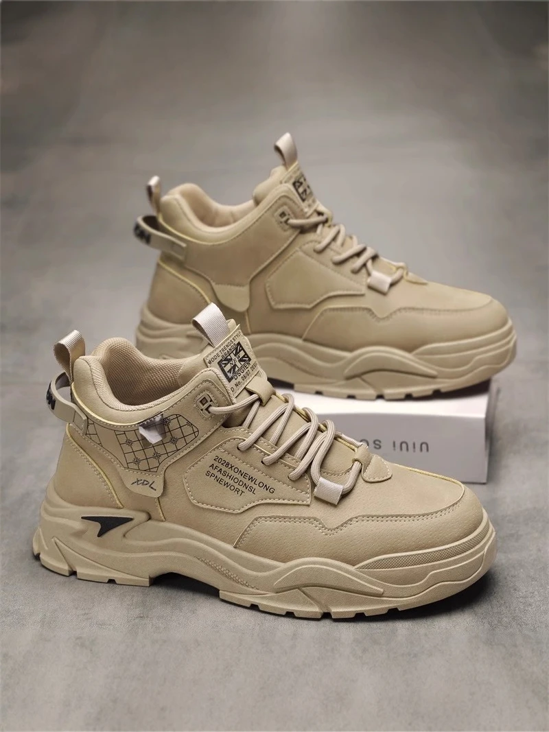 High-Top Men's Boots 2026 New Winter British Style Work Safety Leather Shoes Casual Hiking Workwear Boots
High-Top Men's Boots 2026 New Winter British Style Work Safety Leather Shoes Casual Hiking Workwear Boots