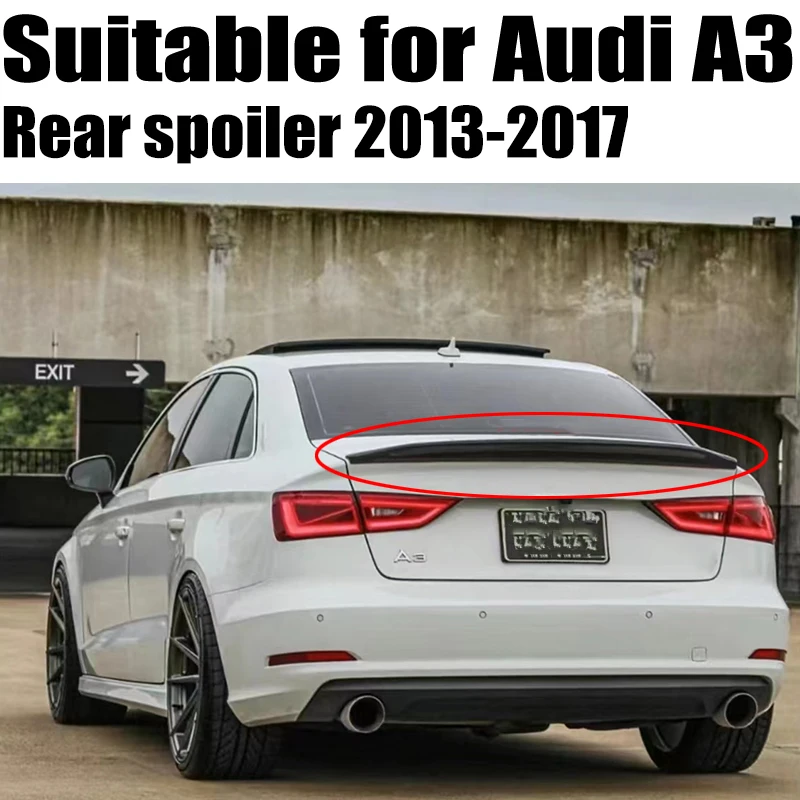 A3 S3 8V Carbon Fiber Rear Trunk Lip Spoiler Wing For Audi A3 S3 8V Sedan 2013-2017 car Style
A3 S3 8V Carbon Fiber Rear Trunk Lip Spoiler Wing For Audi A3 S3 8V Sedan 2013-2017 car Style