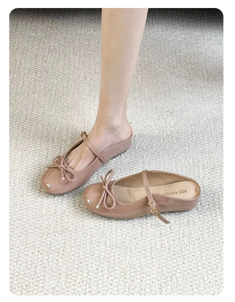 French-style Elegant Casual Slippers, Mary Jane Shoes for Outdoor Wear, 2026 New Summer Closed-toe Half Slippers
French-style Elegant Casual Slippers, Mary Jane Shoes for Outdoor Wear, 2026 New Summer Closed-toe Half Slippers