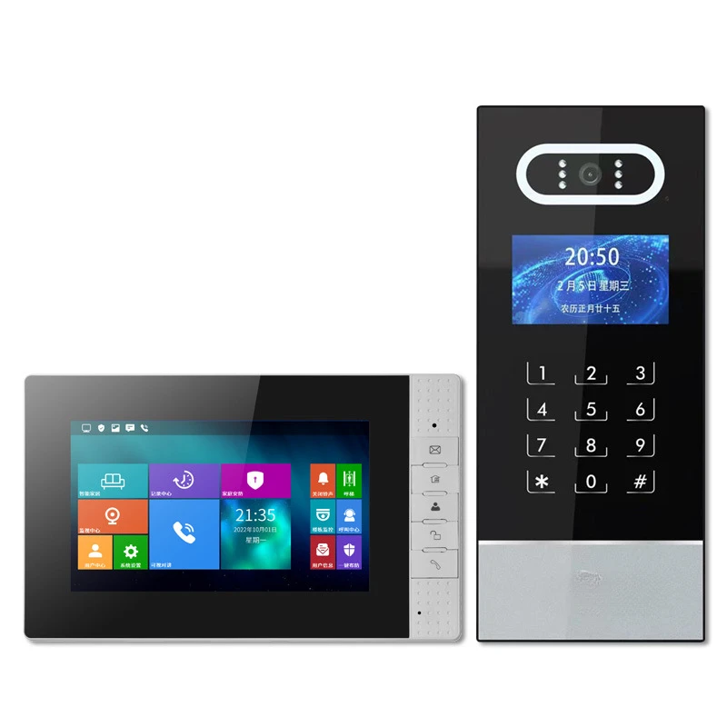 Community unit building video intercom talk access control doorbell intelligent security system high definition color set
Community unit building video intercom talk access control doorbell intelligent security system high definition color set