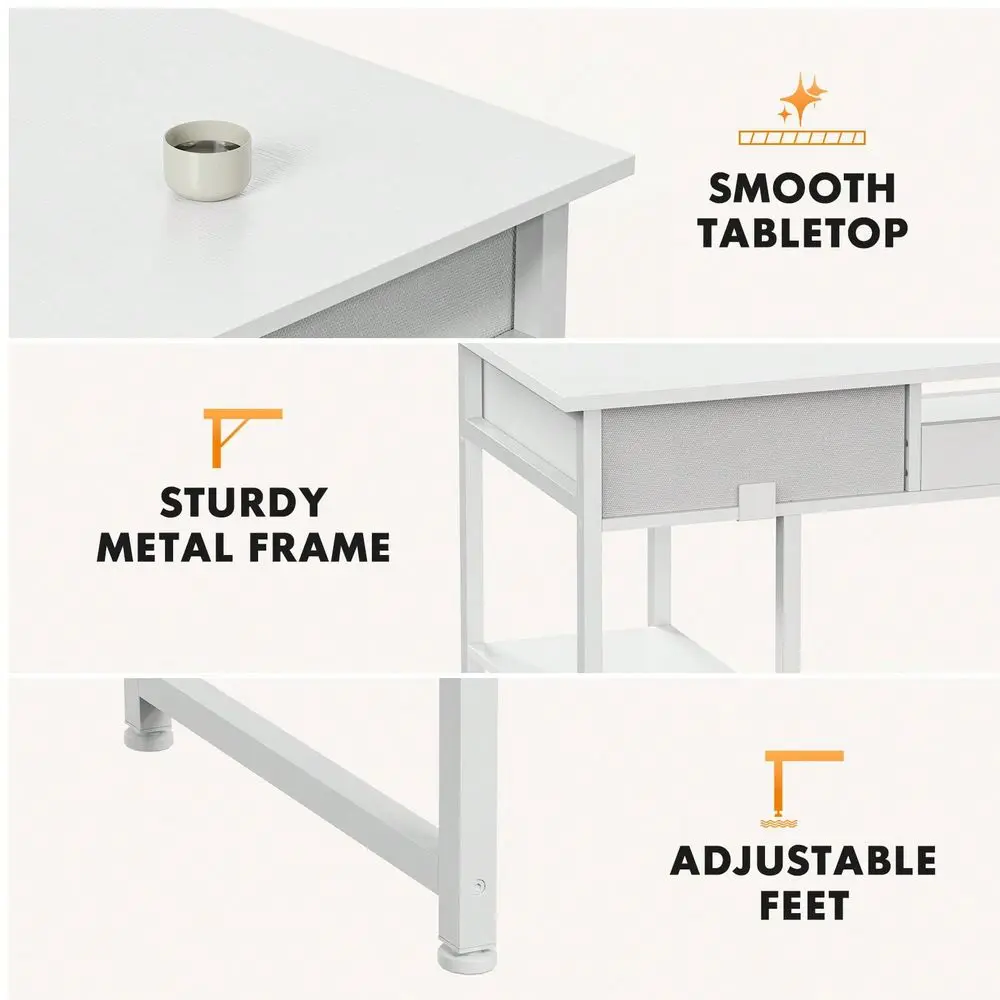 Computer Desk Small Home Office Bedroom Writing Study PC Table With Storage Space Fabric Side Bag Headphone Hook Metal Frame Ad
Computer Desk Small Home Office Bedroom Writing Study PC Table With Storage Space Fabric Side Bag Headphone Hook Metal Frame Ad