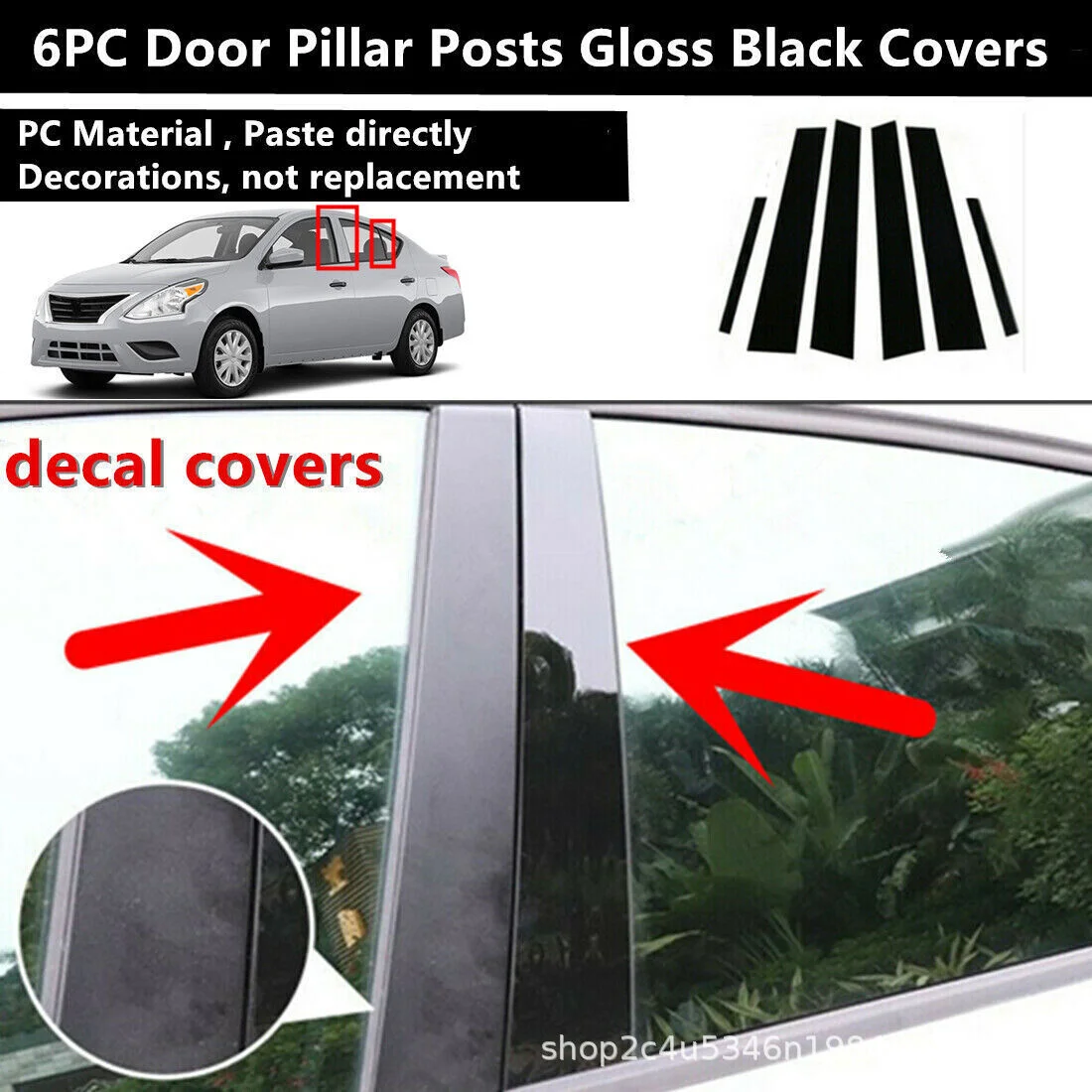 For Nissan Almera/Sunny/Versa New Sunshine 10-19 For Covers Center Film Column B C Pillar Posts Sticker Car Accessories
For Nissan Almera/Sunny/Versa New Sunshine 10-19 For Covers Center Film Column B C Pillar Posts Sticker Car Accessories