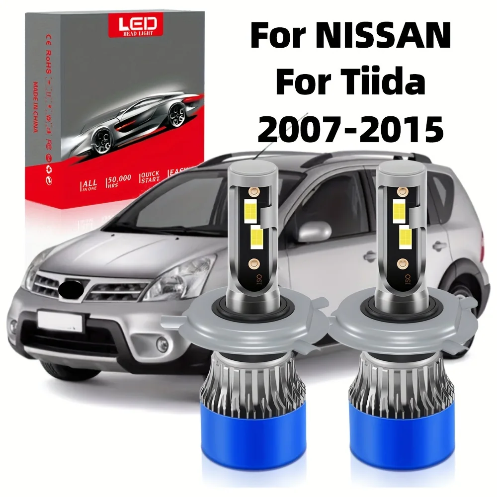 Fit For NISSAN Tiida (2007-2015), High Low BeamLED Ultra-White 6000K, 26000LM High Stability Plug Play, 50000hrs Lifespan, 2pcs
Fit For NISSAN Tiida (2007-2015), High Low BeamLED Ultra-White 6000K, 26000LM High Stability Plug Play, 50000hrs Lifespan, 2pcs