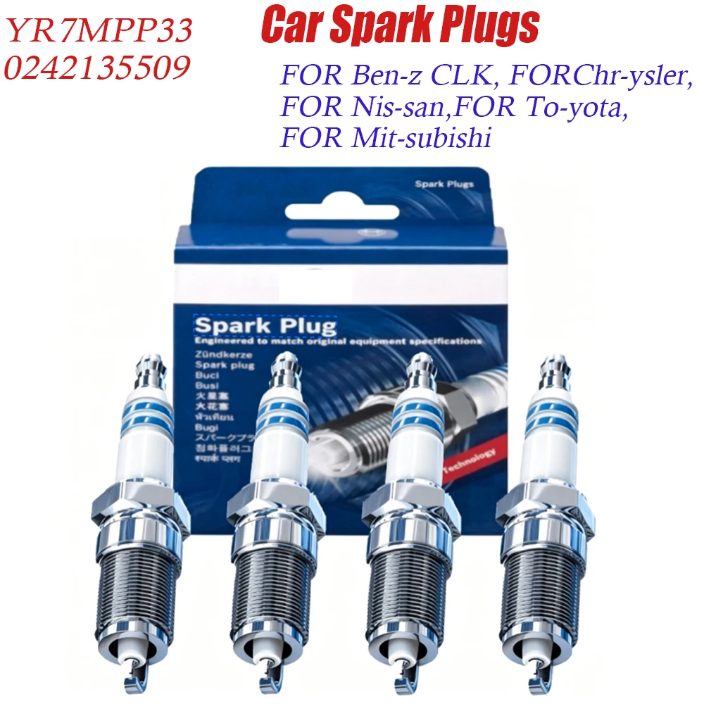 Car Spark Plug R7MPP33 for Benz CLK for Chrysler for Nissan for Toyota for Mitsubishi 0242135509 Car Spark Plug
Car Spark Plug R7MPP33 for Benz CLK for Chrysler for Nissan for Toyota for Mitsubishi 0242135509 Car Spark Plug