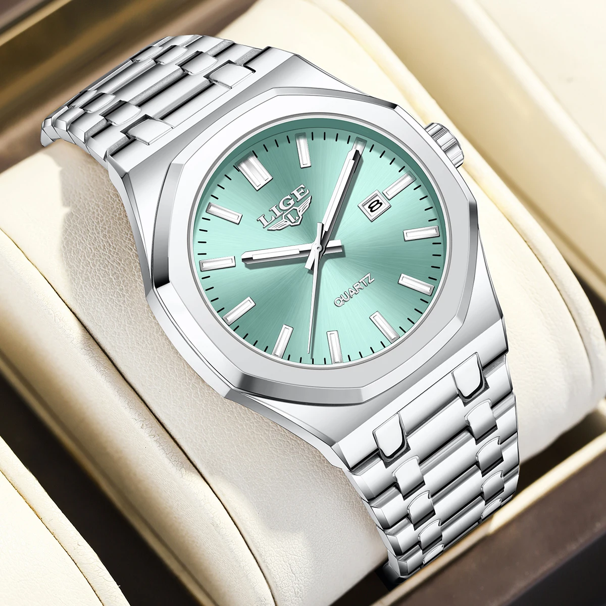 LIGE Top brand luxury watches mens waterproof stainless steel luminous business clock fashion quartz mens wristwatch reloj+BOX
LIGE Top brand luxury watches mens waterproof stainless steel luminous business clock fashion quartz mens wristwatch reloj+BOX