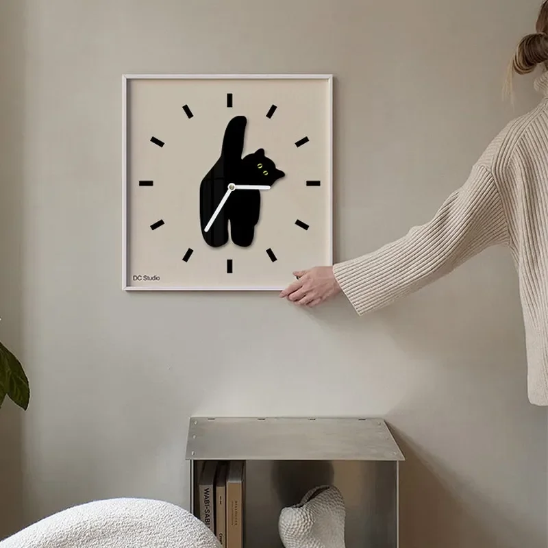 Creative Cat Wall Clock for Japanese and Korean Style Nordic Modern Simple Living Room Restaurant Silent Clock
Creative Cat Wall Clock for Japanese and Korean Style Nordic Modern Simple Living Room Restaurant Silent Clock