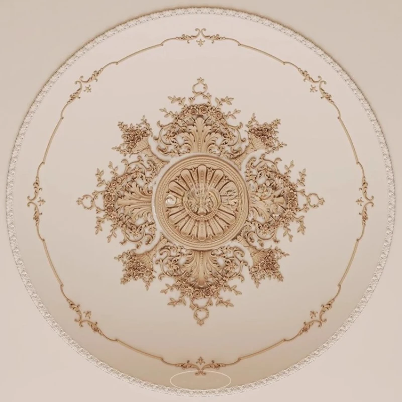 round ceiling shape decorative parquet combination hollow imitation gypsum engraved disc
round ceiling shape decorative parquet combination hollow imitation gypsum engraved disc