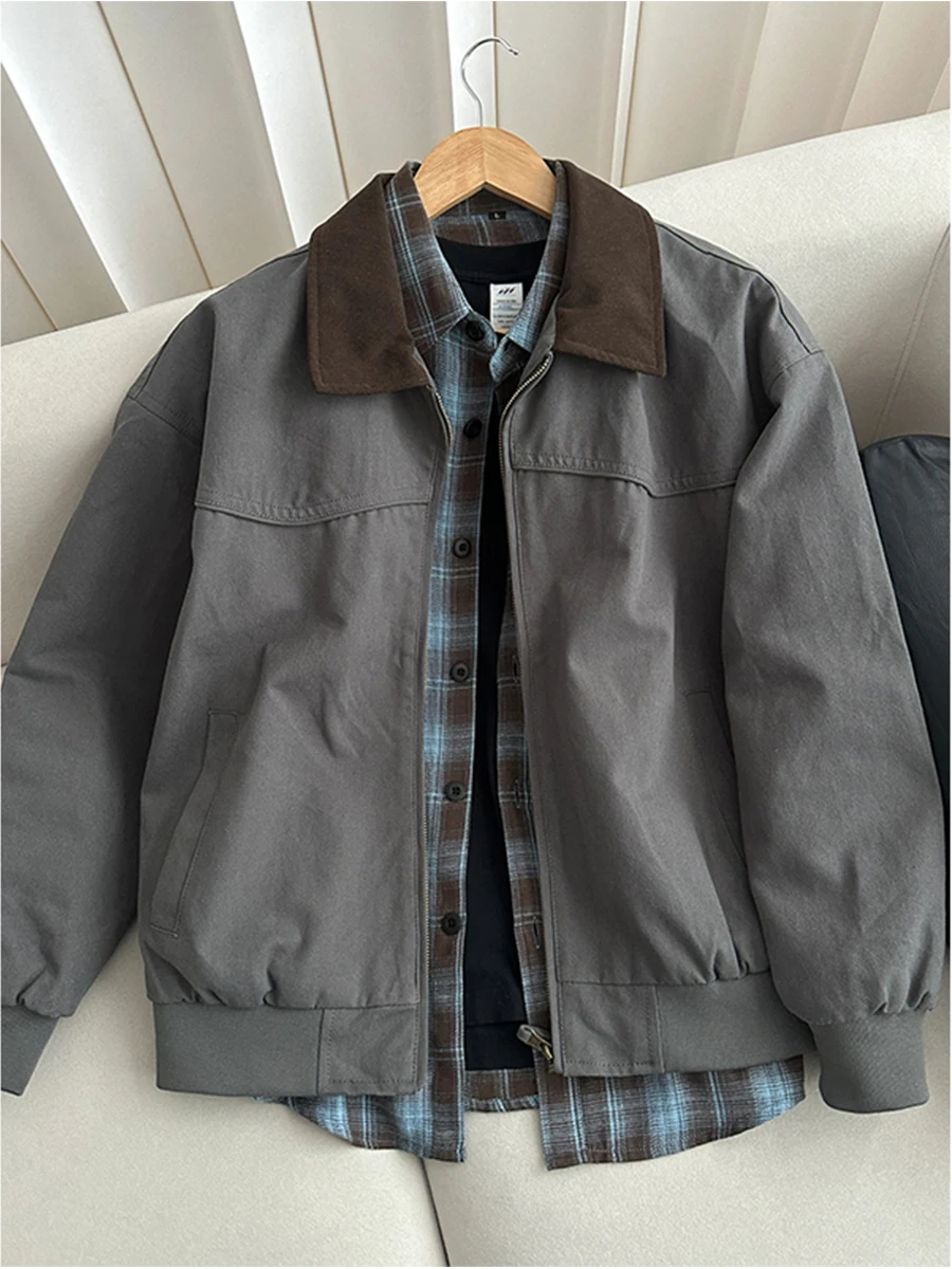 eeni ey Harington ort Jaet Men's American Retro Collar Baseball Sle Detroit Workwear Jaet Spring Season
eeni ey Harington ort Jaet Men's American Retro Collar Baseball Sle Detroit Workwear Jaet Spring Season