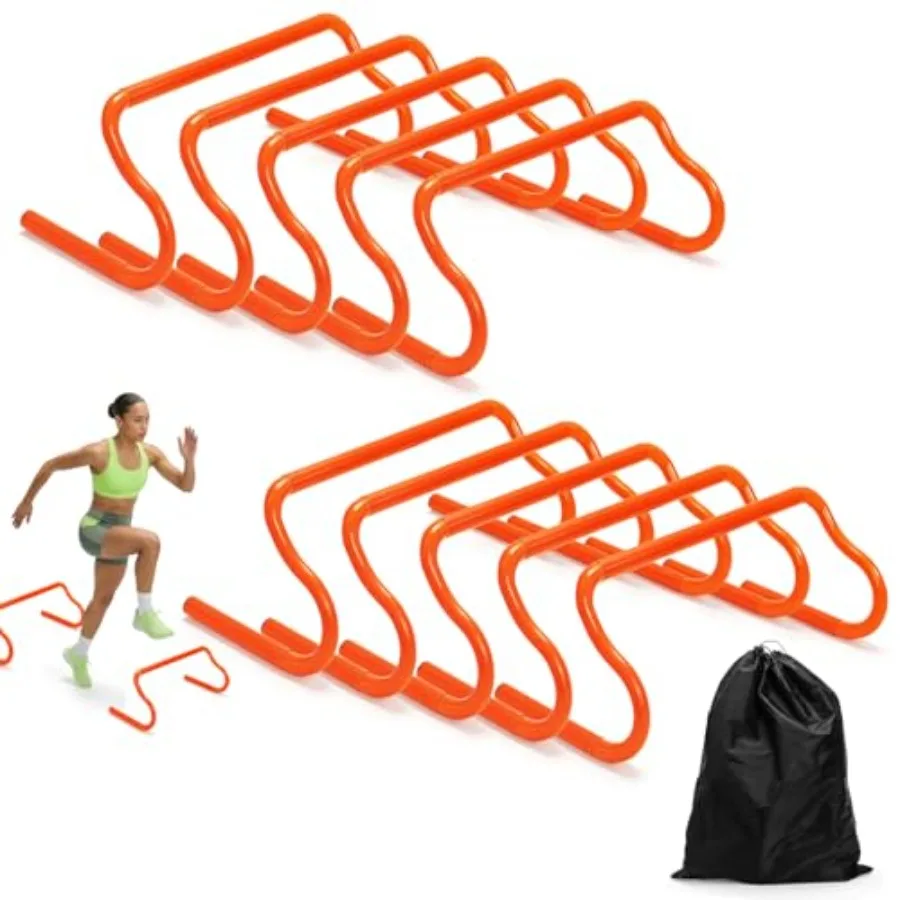 10 Pack 9" Agility Hurdles Plastic Speed Agility Training Hurdle Detachable Sturdy Plyometric Hurdles Training Equipment Set wi
10 Pack 9" Agility Hurdles Plastic Speed Agility Training Hurdle Detachable Sturdy Plyometric Hurdles Training Equipment Set wi