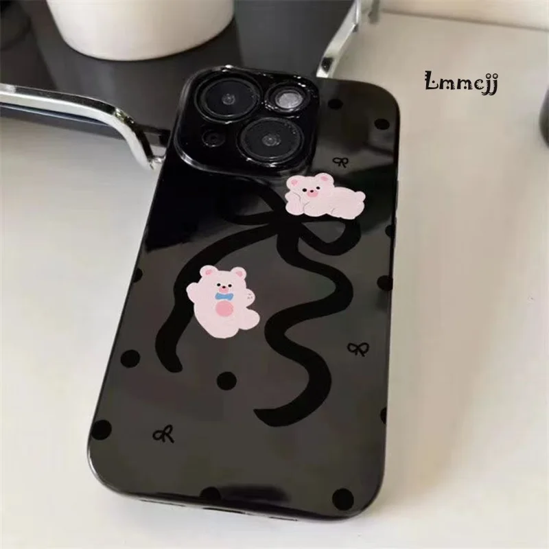 Lmmcjj Cute Bear Bow Phone Case For iPhone 13 11 Pro 12 Mini 14 15 Plus XR X XS Max 7 8 Se 2020 Silicone Phone Cover iPhone Case
Lmmcjj Cute Bear Bow Phone Case For iPhone 13 11 Pro 12 Mini 14 15 Plus XR X XS Max 7 8 Se 2020 Silicone Phone Cover iPhone Case