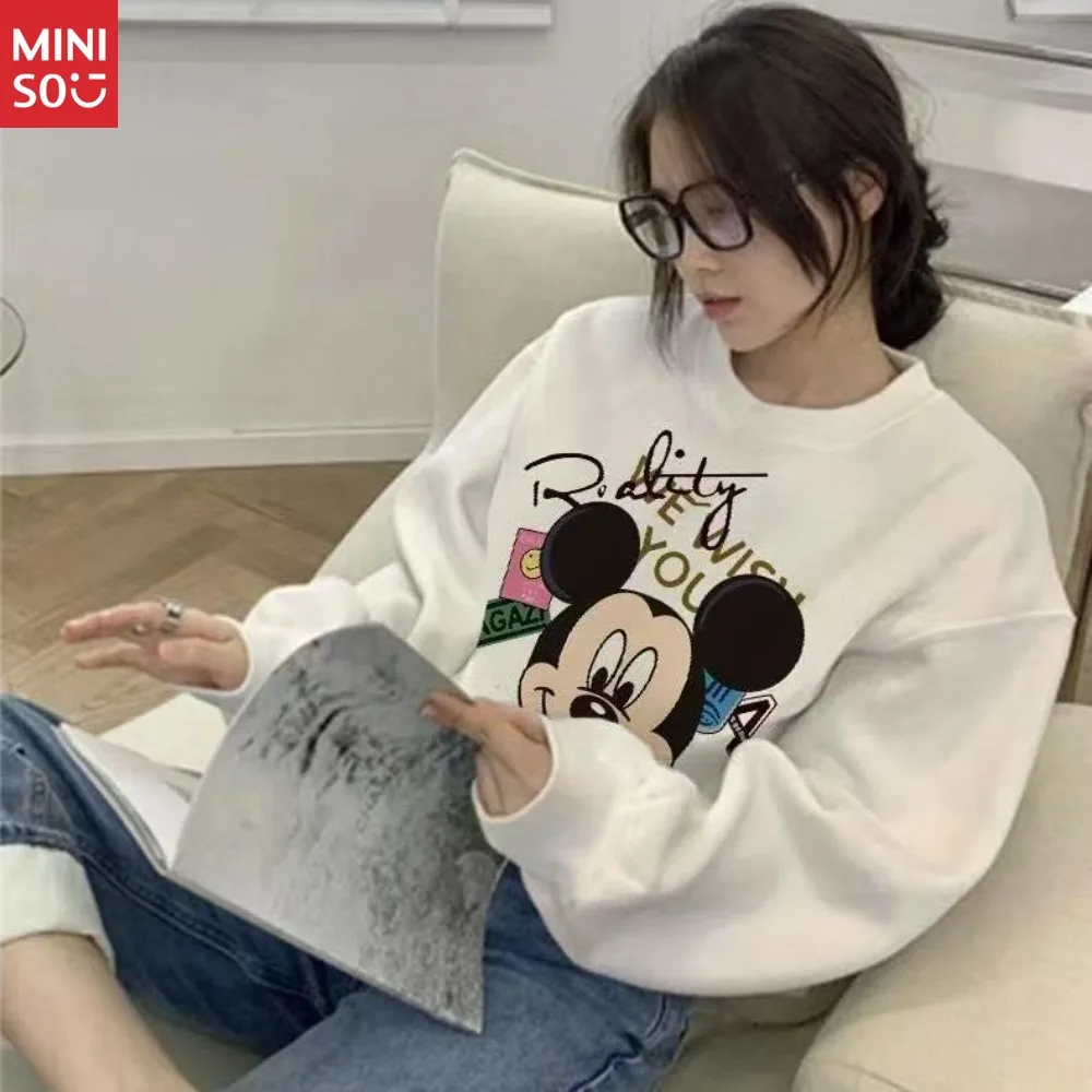 Fat MM Large Size Mickey Print Autumn and Winter Long-sleeved Sweater Women's Loose Casual Round Neck Niche Coat Top
Fat MM Large Size Mickey Print Autumn and Winter Long-sleeved Sweater Women's Loose Casual Round Neck Niche Coat Top