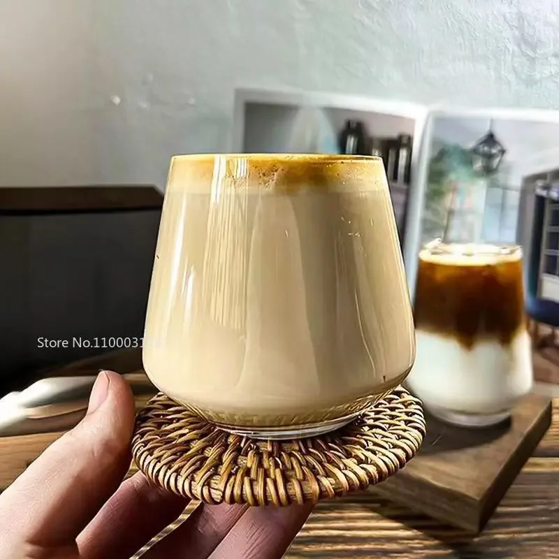 Simple and Retro Transparent Glass Cup Heat-resistant Glass Water Cup Ice Creative Coffee Cup Drinkware Valentine's Day gift
Simple and Retro Transparent Glass Cup Heat-resistant Glass Water Cup Ice Creative Coffee Cup Drinkware Valentine's Day gift