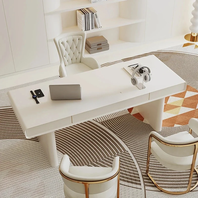 Desk Small apartment household French female medical beauty student office cashier desk writing desk
Desk Small apartment household French female medical beauty student office cashier desk writing desk