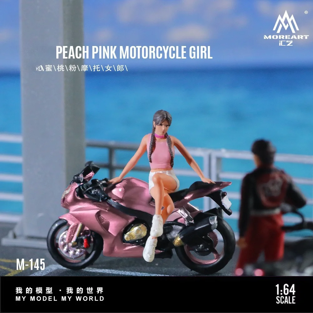 More Art 1:64 Suzuki Peach Pink Motorcycle Girl Doll Set Model For Display & Collection & Gift
More Art 1:64 Suzuki Peach Pink Motorcycle Girl Doll Set Model For Display & Collection & Gift