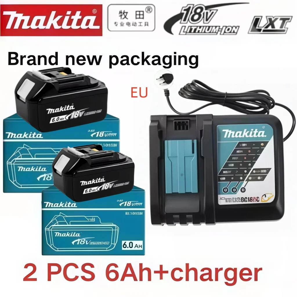 Original Standard Makita 18V 6Ah Li-ion Battery Long Cycle Life Fit BL1815 BL1820B BL1850 Electric Hand Tools
Original Standard Makita 18V 6Ah Li-ion Battery Long Cycle Life Fit BL1815 BL1820B BL1850 Electric Hand Tools