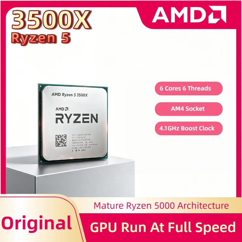 AMD Ryzen 5 3500X R5 3500X 3.6GHz Six Core Six Thread CPU Processor 7NM 65W L3 32M AM4 Socket Without Package Pro Max
AMD Ryzen 5 3500X R5 3500X 3.6GHz Six Core Six Thread CPU Processor 7NM 65W L3 32M AM4 Socket Without Package Pro Max