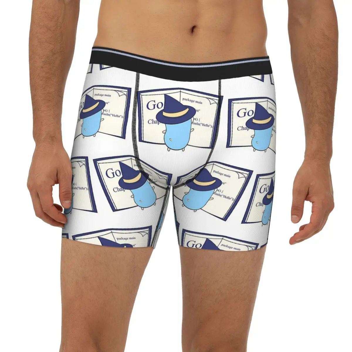 The Go Gopher Golang Witch Learning Long Boxer Underpants Short Men Panties Breathable Underwear for Homme Man Boyfriend Gift
The Go Gopher Golang Witch Learning Long Boxer Underpants Short Men Panties Breathable Underwear for Homme Man Boyfriend Gift