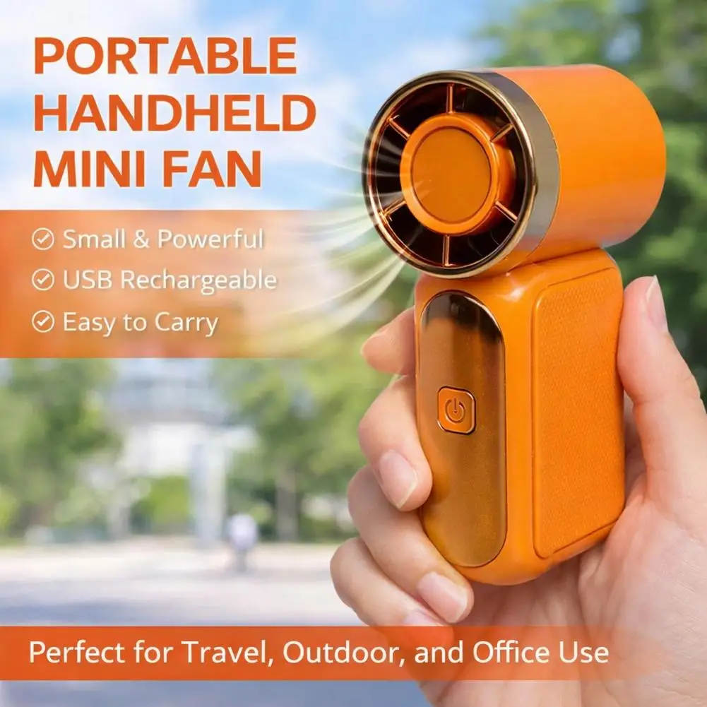 Rechargeable 9cm Mini Handheld Fan High Speed Powerful Wind Turbo One Button Control Portable Cooling For Summer Outdoor
Rechargeable 9cm Mini Handheld Fan High Speed Powerful Wind Turbo One Button Control Portable Cooling For Summer Outdoor