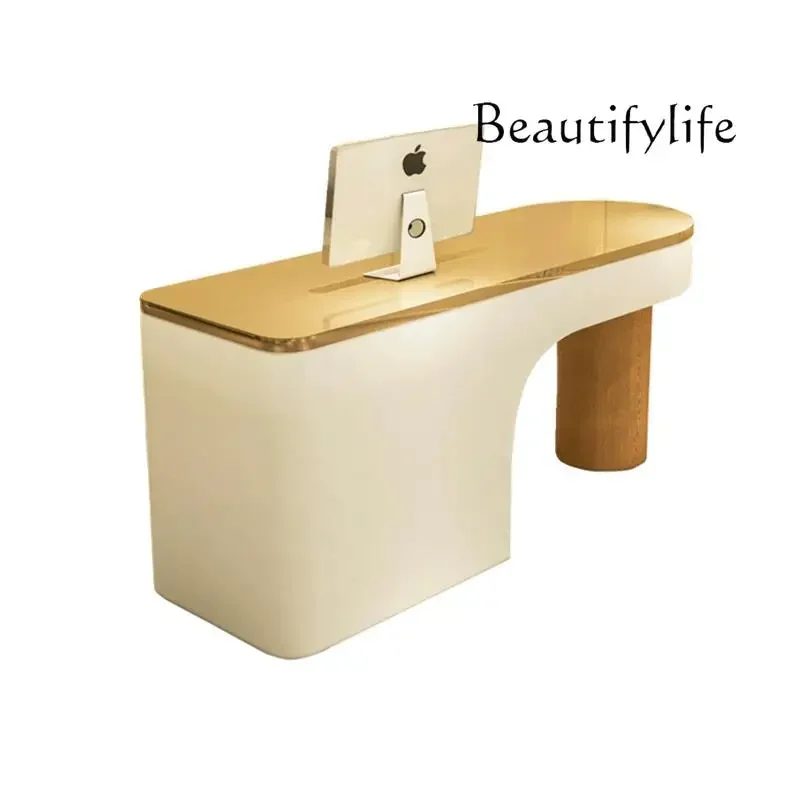 Cream Wind Beauty Salon Front desk checkout page Small reception desk Clothing store Stainless steel counter
Cream Wind Beauty Salon Front desk checkout page Small reception desk Clothing store Stainless steel counter