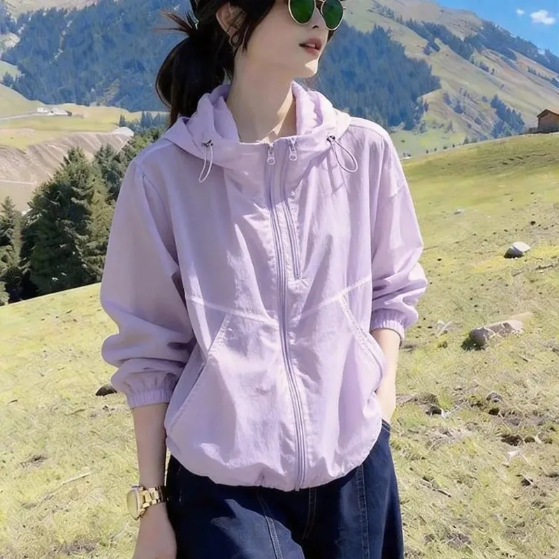 Women's Short 2026 Spring Autumn Loose Lazy Wind Ladies Sun-protective Clothing Elegant Double Zipper Female Overcoat
Women's Short 2026 Spring Autumn Loose Lazy Wind Ladies Sun-protective Clothing Elegant Double Zipper Female Overcoat