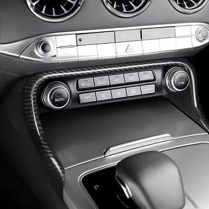 For Kia Stinger Real Dry Hard Carbon Fiber Cover 2018 -2023 LHD Central AC Frame Interior Trim Modification Accessories
For Kia Stinger Real Dry Hard Carbon Fiber Cover 2018 -2023 LHD Central AC Frame Interior Trim Modification Accessories