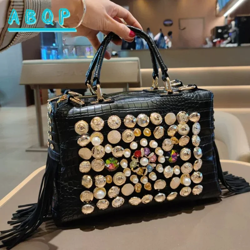 Women's Diamond Handbags Luxury Brand Genuine Leather Diamond Fashion Women's Shoulder Crossbody Bag Large Capacity Women's Bag
Women's Diamond Handbags Luxury Brand Genuine Leather Diamond Fashion Women's Shoulder Crossbody Bag Large Capacity Women's Bag