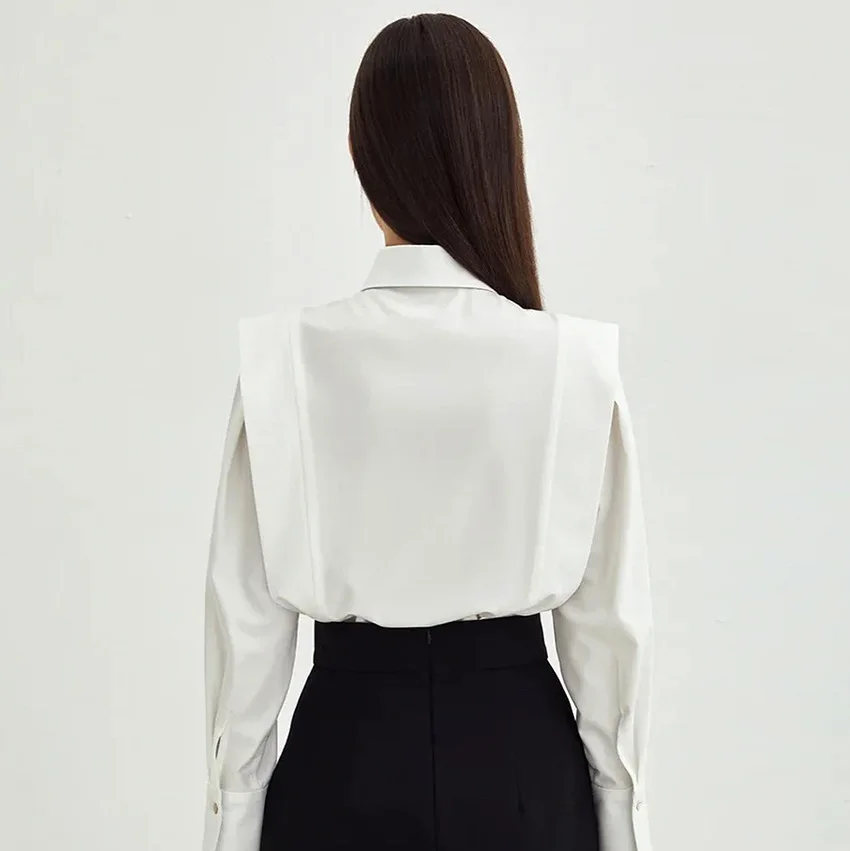 KELLYTOWN Women's White Shirt Cotton Blouse Elegant Business Casual Long Sleeve Curved Hem Loose Fit Commuter Office Tops 2026
KELLYTOWN Women's White Shirt Cotton Blouse Elegant Business Casual Long Sleeve Curved Hem Loose Fit Commuter Office Tops 2026