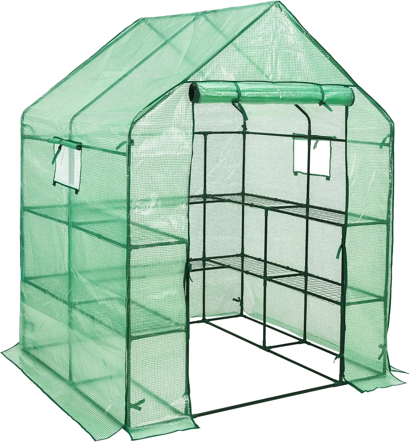 Walk-in Greenhouse for Outdoors, 57x61x80 Inch Large Greenhouse, 3 Tiers 10 Shelves Mini Green House Kit with Observation Window
Walk-in Greenhouse for Outdoors, 57x61x80 Inch Large Greenhouse, 3 Tiers 10 Shelves Mini Green House Kit with Observation Window