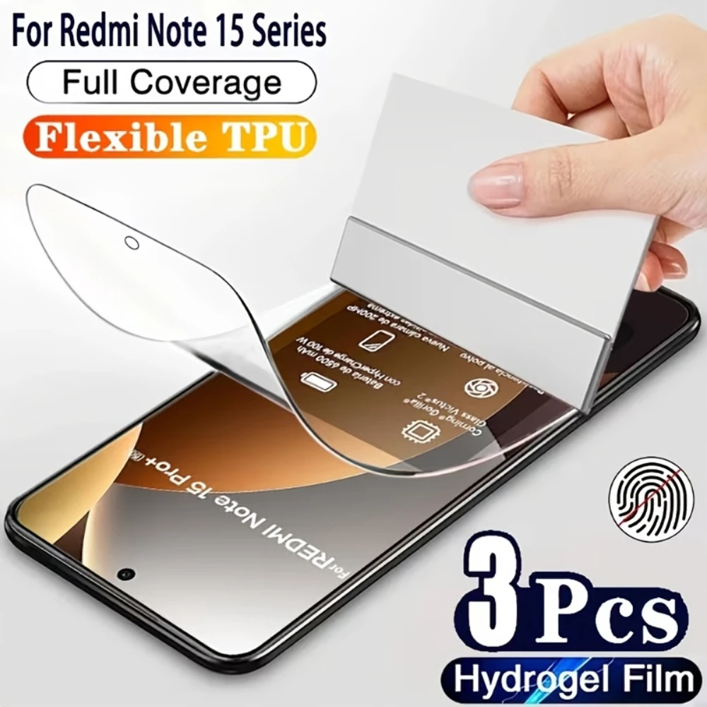 NNBILI 3pcs TPU High Definition Hydrogel Film for Redmi Note 15 Pro+/ Note 15 Pro/Note 15/ Note 14 Pro+/Note 14 Pro/Note 14/13
NNBILI 3pcs TPU High Definition Hydrogel Film for Redmi Note 15 Pro+/ Note 15 Pro/Note 15/ Note 14 Pro+/Note 14 Pro/Note 14/13