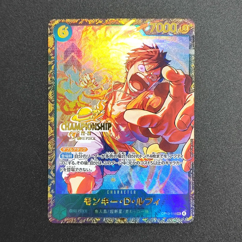 One Piece TCG Championship DIY Textured Card 2026 Japan - Monkey D. Luffy Gear 5 SR Mint Graded Anime Collectible Trading Cards
One Piece TCG Championship DIY Textured Card 2026 Japan - Monkey D. Luffy Gear 5 SR Mint Graded Anime Collectible Trading Cards