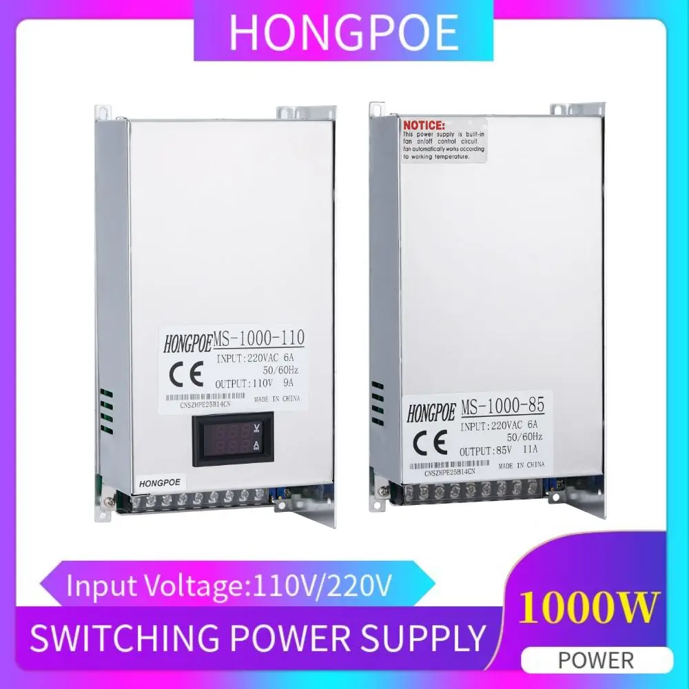 Digital Display Adjustable 1000W Switching Power Supply 0-12V 15V 24V 36V 48V 60V 72V 85V 90V 110V 150V 200V Ac To Dc Smps
Digital Display Adjustable 1000W Switching Power Supply 0-12V 15V 24V 36V 48V 60V 72V 85V 90V 110V 150V 200V Ac To Dc Smps