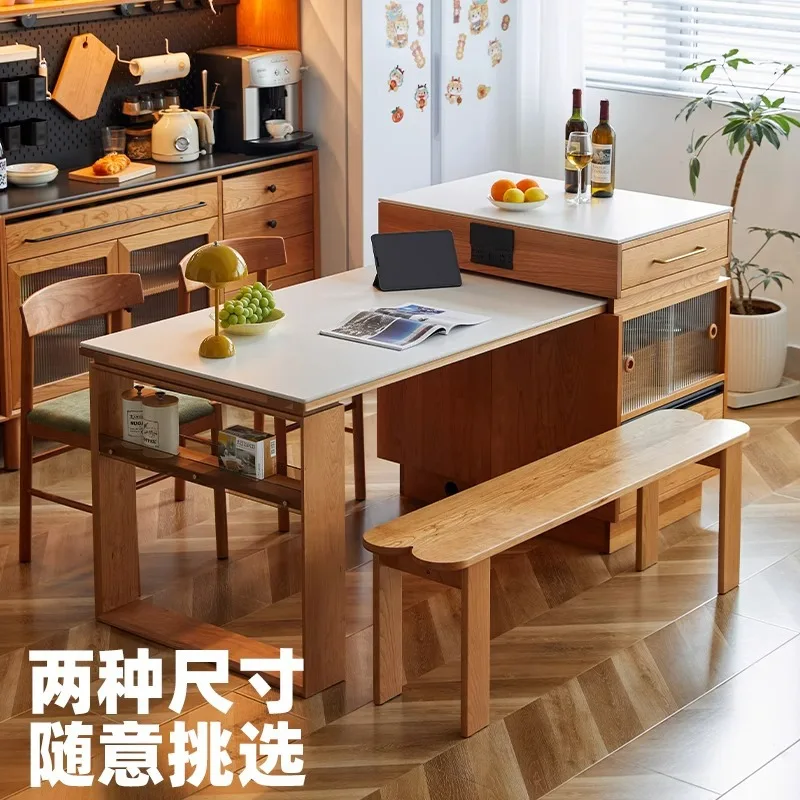 Solid Wood Island Dining Table Integrated Household Retractable Cherry Wood Nordic Storage Apartment Dining Side Bar Cabinet
Solid Wood Island Dining Table Integrated Household Retractable Cherry Wood Nordic Storage Apartment Dining Side Bar Cabinet